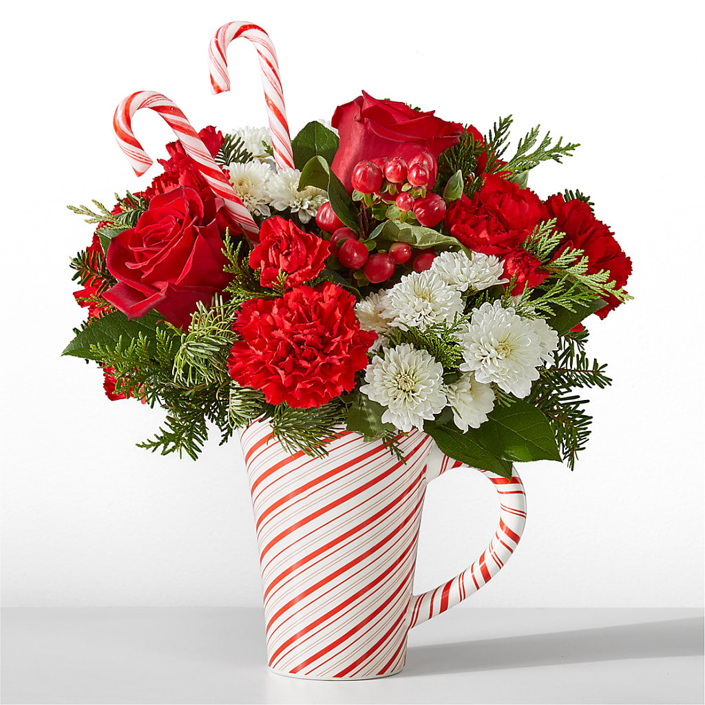 Peppermint Swirl Mug – County Seat Florist, Mays Landing NJ