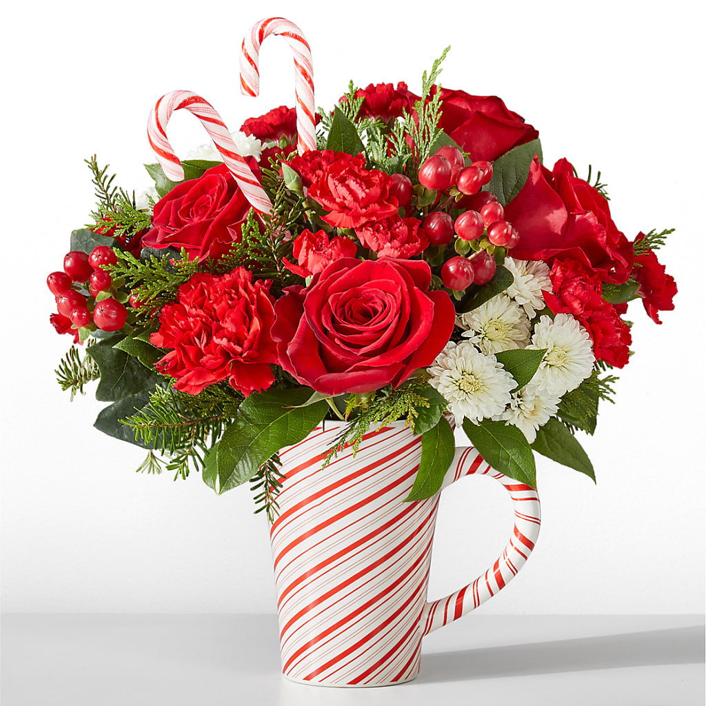 Peppermint Swirl Mug – County Seat Florist, Mays Landing NJ