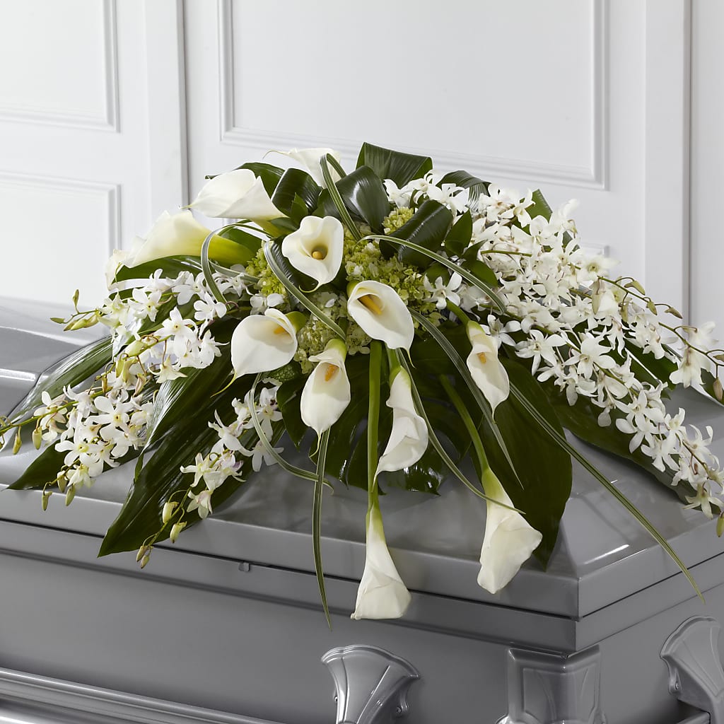 Angel Wings Casket Spray – County Seat Florist, Mays Landing NJ