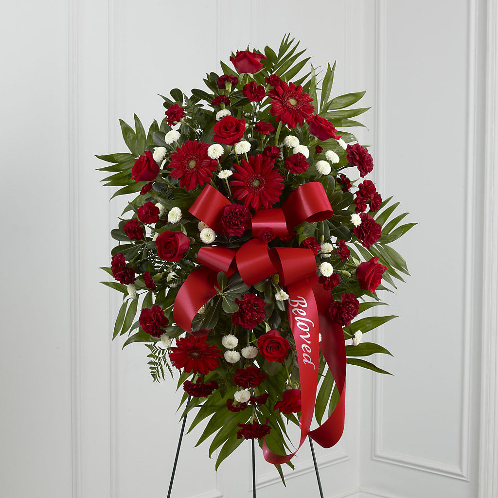 Treasured Memories Standing Spray – County Seat Florist, Mays Landing NJ