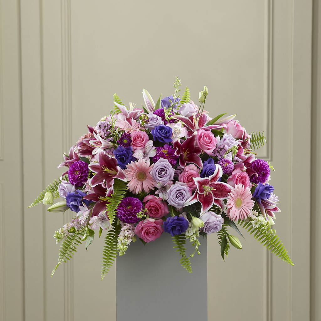 Fare Thee Well Pedestal – County Seat Florist, Mays Landing NJ