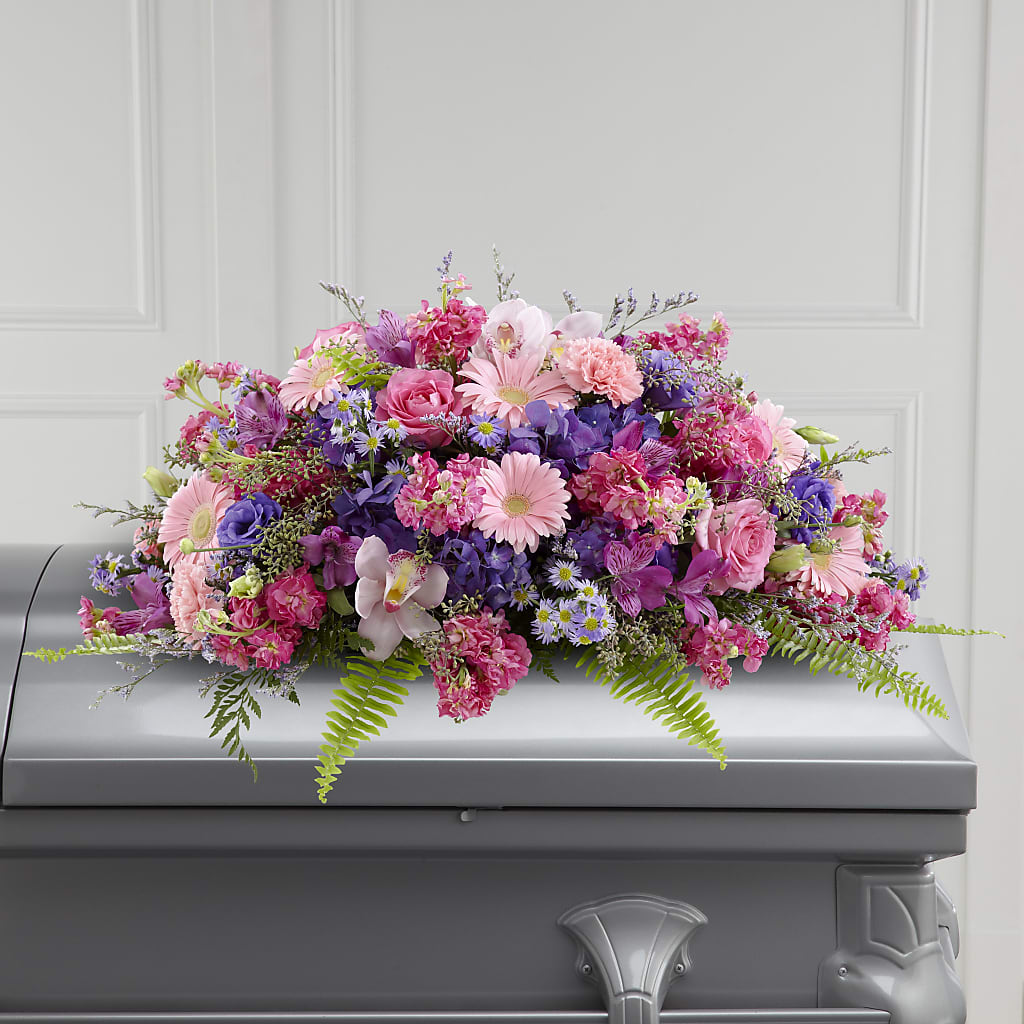 Glorious Garden Casket Spray – County Seat Florist, Mays Landing NJ