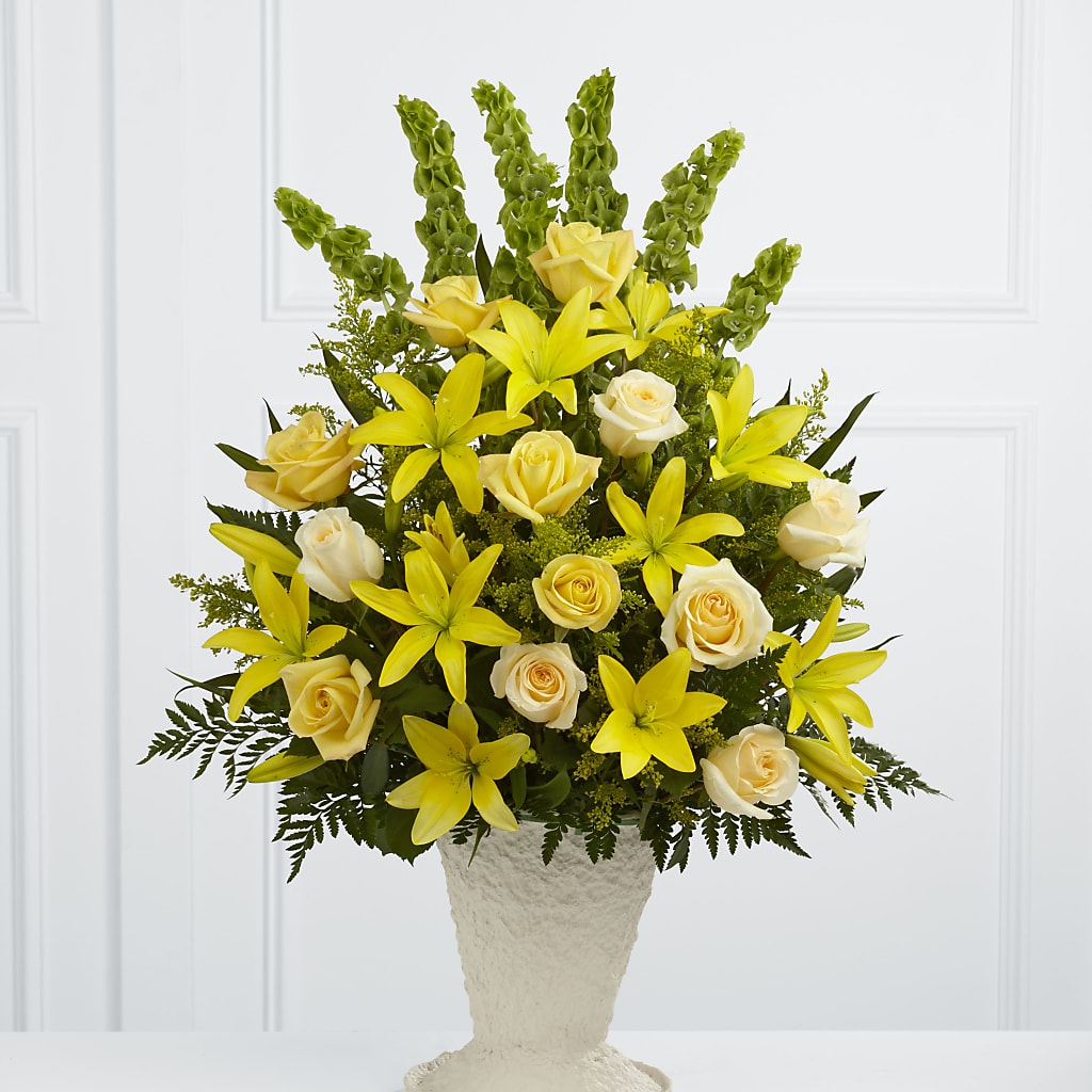 Golden Memories Arrangement – County Seat Florist, Mays Landing NJ