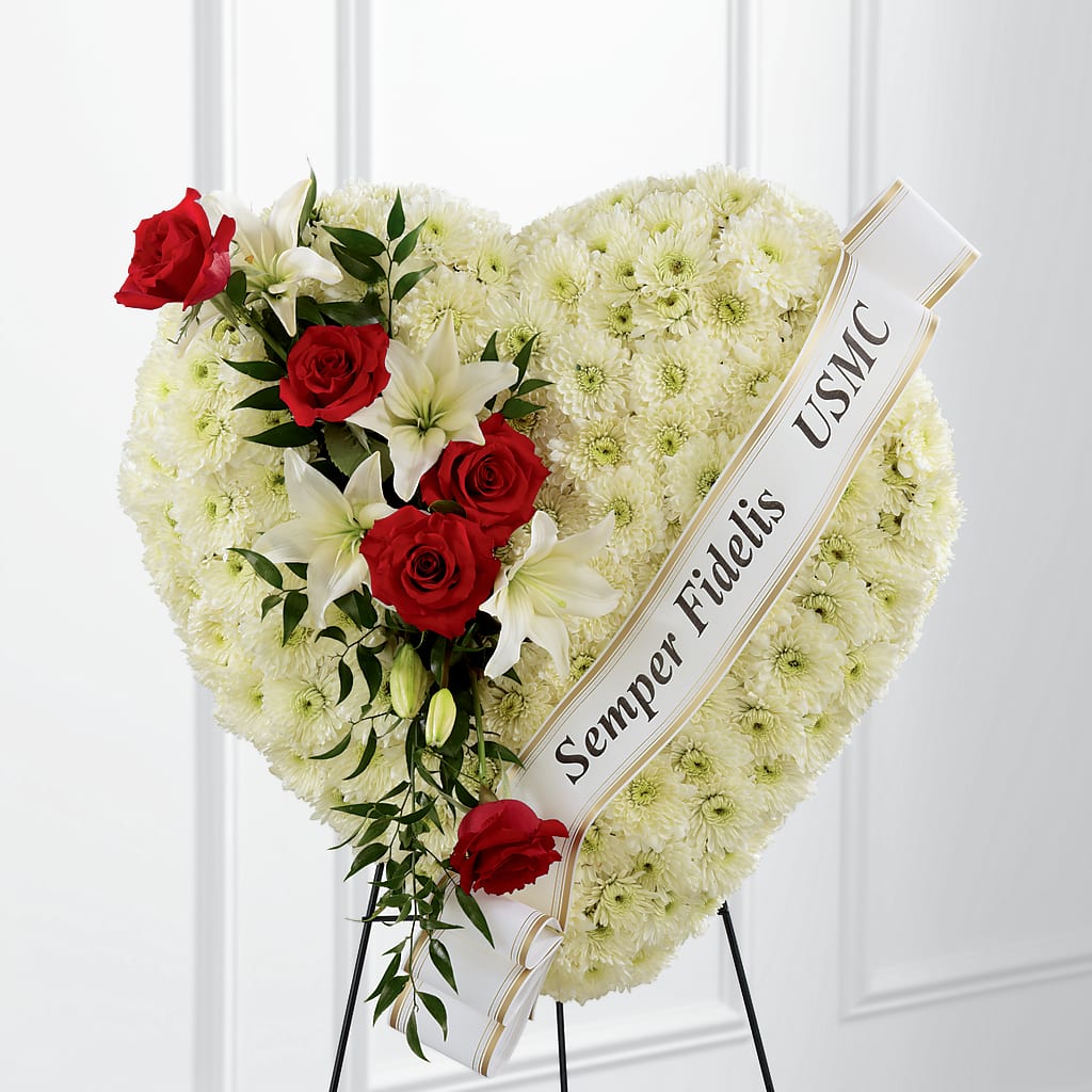 Heartfelt Hero Standing Heart – County Seat Florist, Mays Landing NJ