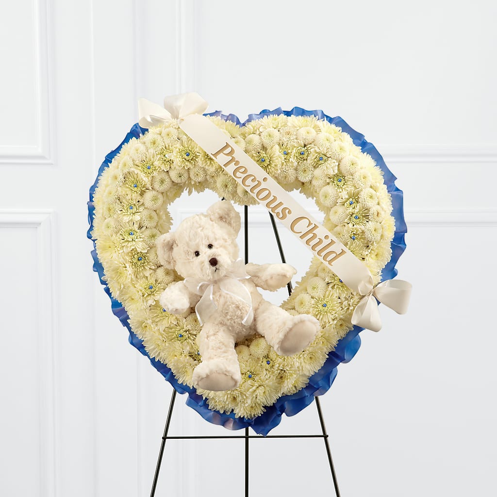 Precious Child Standing Heart – County Seat Florist, Mays Landing NJ