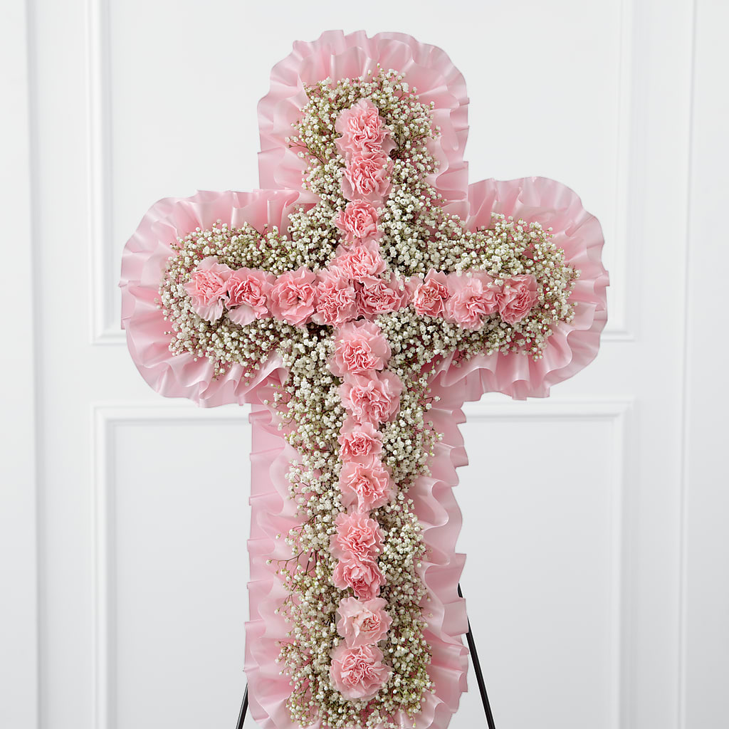 Angel's Cross Easel – County Seat Florist, Mays Landing NJ