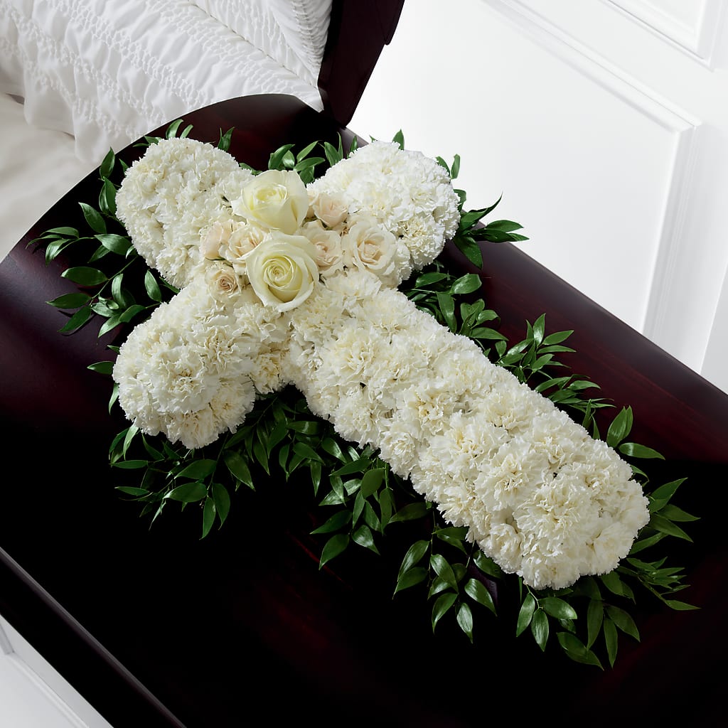Peaceful Memories Casket Spray (Standard) – County Seat Florist, Mays Landing NJ