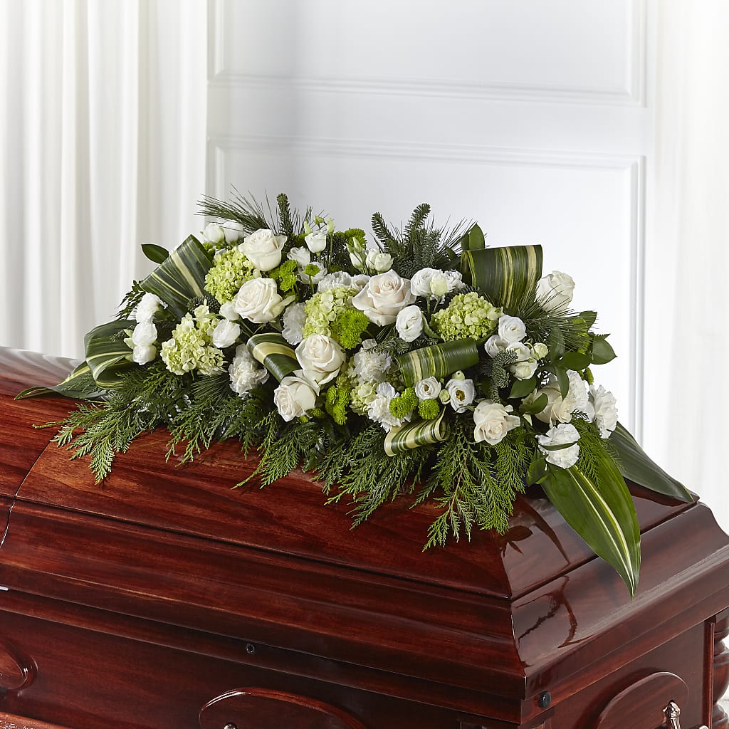 Hopeful Gesture Casket Spray – County Seat Florist, Mays Landing NJ