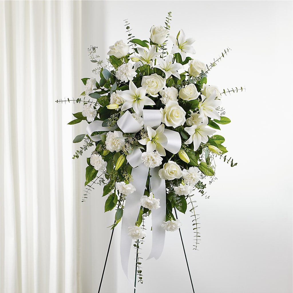 With Care Standing Spray – County Seat Florist, Mays Landing NJ