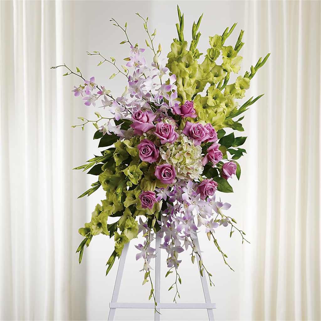 Lasting Legacy Standing Spray – County Seat Florist, Mays Landing NJ