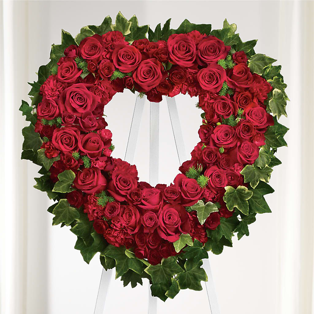 Wholehearted Standing Spray – County Seat Florist, Mays Landing NJ