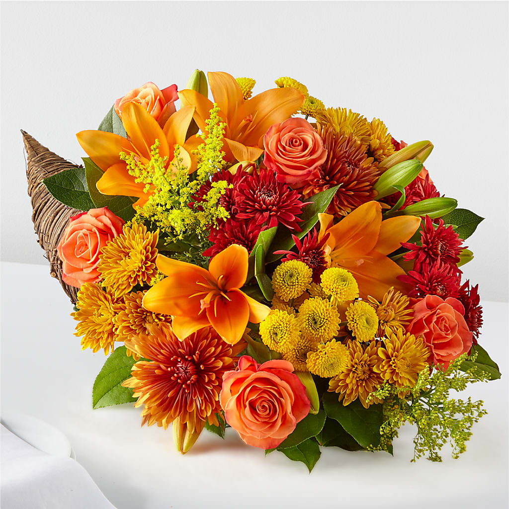 Feast of Color Cornucopia – County Seat Florist, Mays Landing NJ