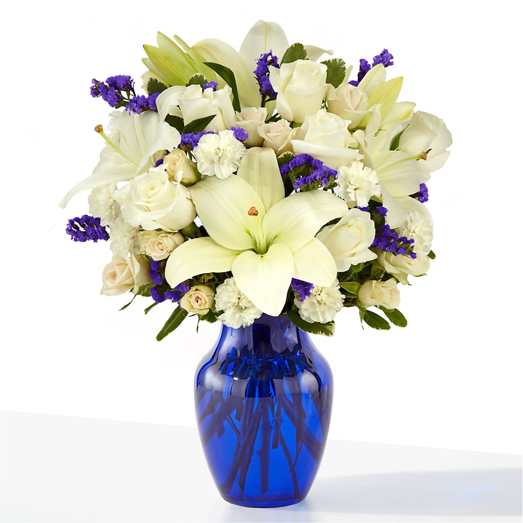 Sapphire Rush Bouquet – County Seat Florist, Mays Landing NJ