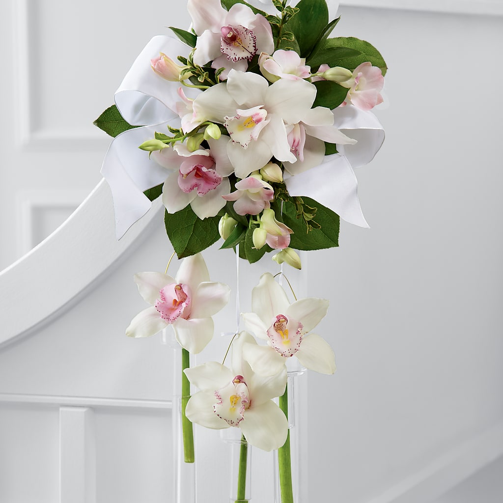 Perfect Entrance Pew Arrangement – County Seat Florist, Mays Landing NJ