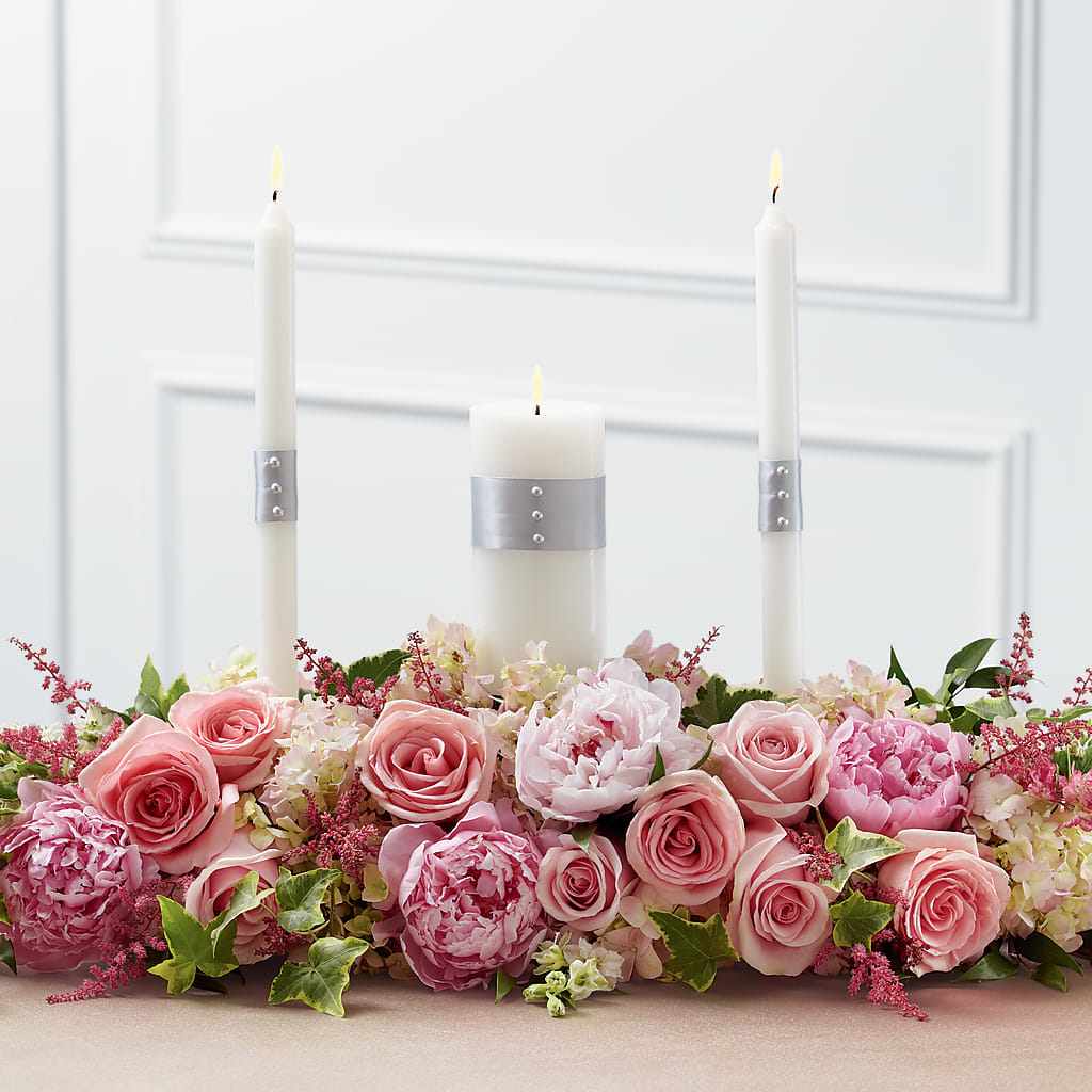 Worldwide Romance Unity Candle Arrangement – County Seat Florist, Mays Landing NJ