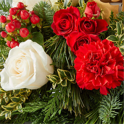 December Dreams Centerpiece –  County Seat Florist, Mays Landing NJ