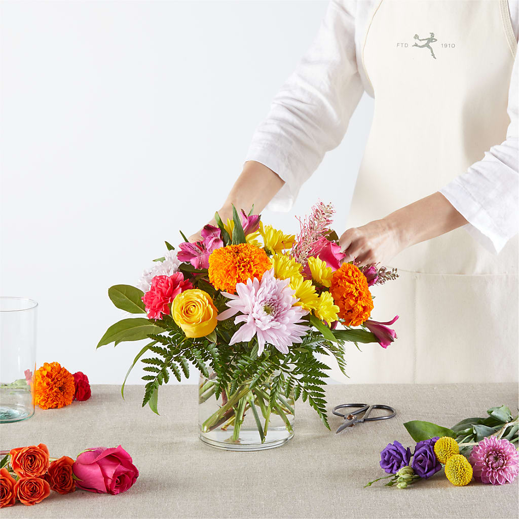 Feast of Color – A Florist Original –  County Seat Florist, Mays Landing NJ
