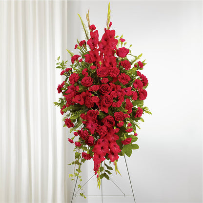 From the Heart Standing Spray –  County Seat Florist, Mays Landing NJ