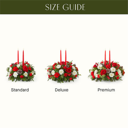 Holiday Soiree Centerpiece –  County Seat Florist, Mays Landing NJ